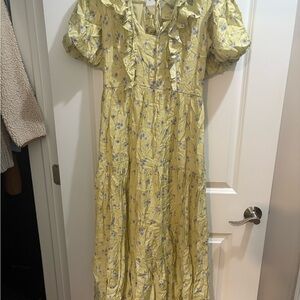 Floral Yellow Dress